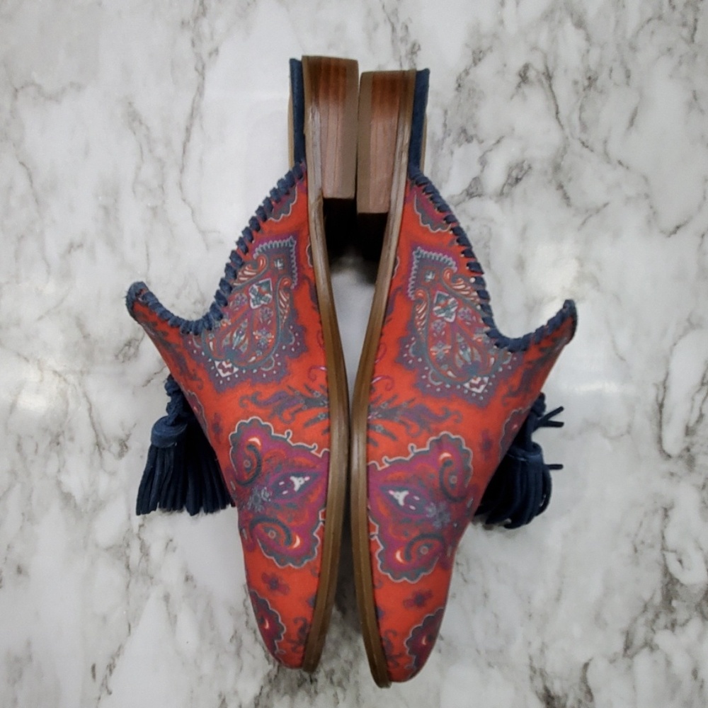 Jack Rogers Delaney Mules size 7 Paisley Print - Picture 4 of 8